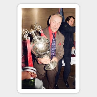 Bill Shankly with the cup Sticker